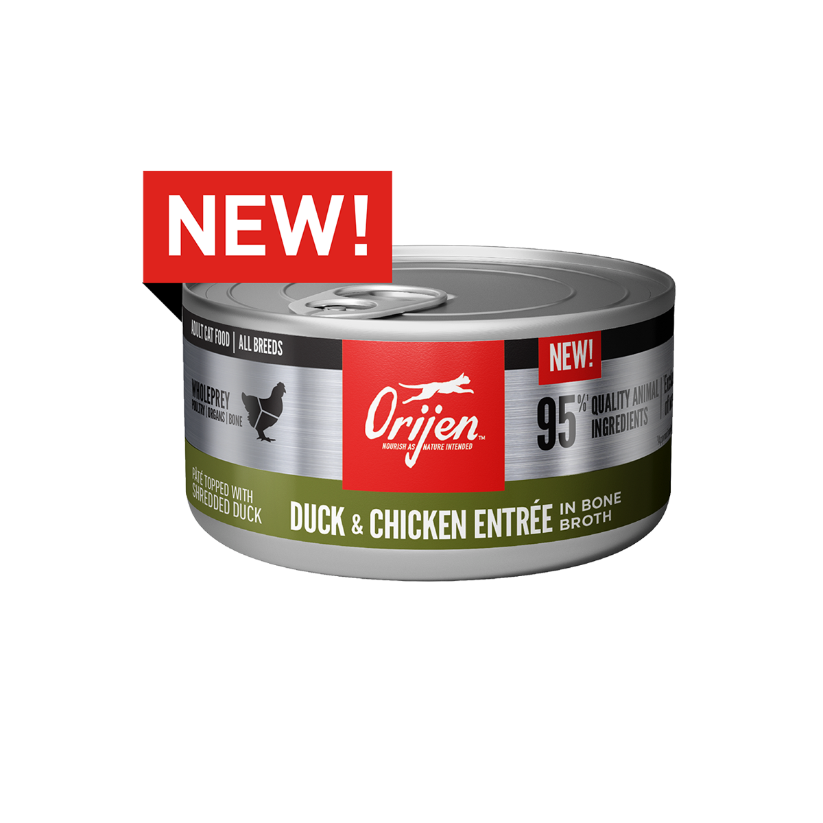 Duck canned cat best sale food